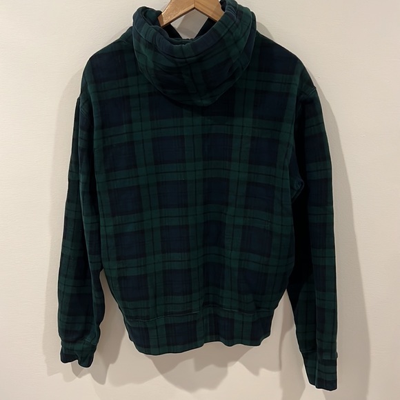 Polo Ralph Lauren magic fleece hoodie in blackwatch plaid size medium - Picture 7 of 8